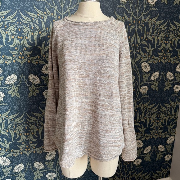 JEANNE PIERRE Sweaters - Jeanne Pierre Natural Beige Cotton Sweater